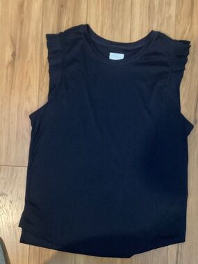 Lucky in Love navy Bring it on Rib Top